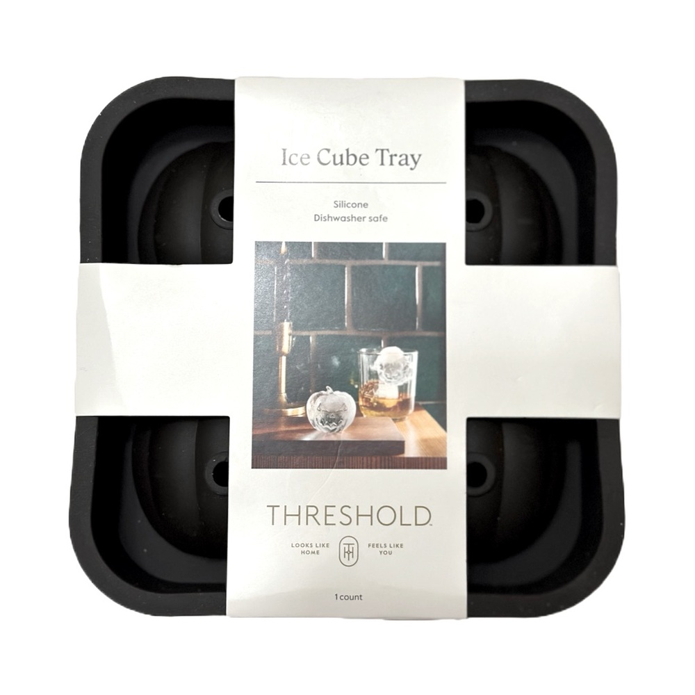 Halloween Pumpkins Silicone Ice Cube Tray Black - Threshold NWT